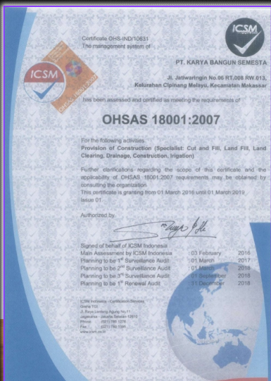 OHSAS 18001 : 2007